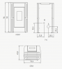 Piecyk na pellet Perla 7 kW blacha - Cadel
